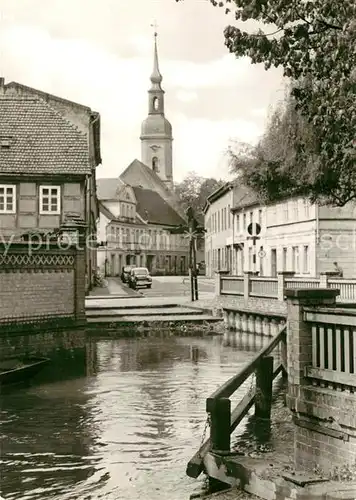 AK / Ansichtskarte Luebbenau_Spreewald Kirche Stadtpanorama Luebbenau Spreewald