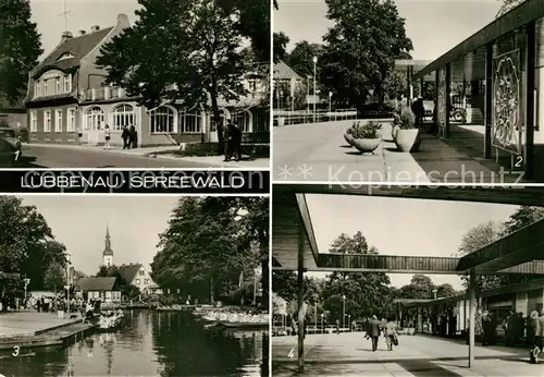 AK / Ansichtskarte Luebbenau_Spreewald HO Gaststaette Zum gruenen Strand der Spree Hafen Luebbenau Spreewald