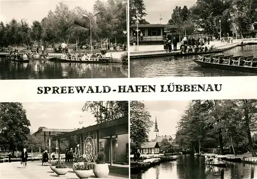 AK / Ansichtskarte Luebbenau_Spreewald Hafen Stadtansichten Luebbenau Spreewald