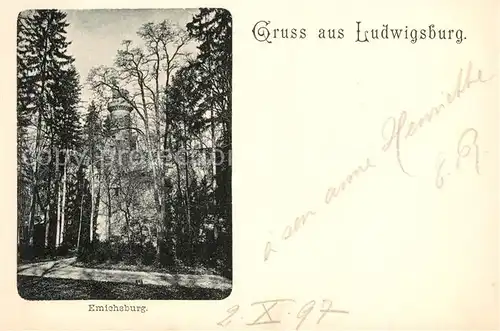 AK / Ansichtskarte Ludwigsburg_Wuerttemberg Emichsburg Ludwigsburg Wuerttemberg