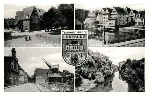 AK / Ansichtskarte Lueneburg Marienplatz Stintmarkt Imenau Kran Lueneburg