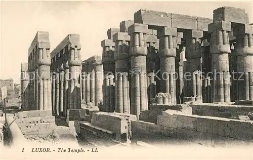 AK / Ansichtskarte Luxor_Louqsor_Louksor Tempel 