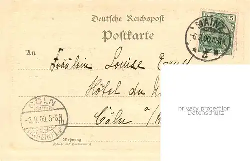 AK / Ansichtskarte Mainz_Rhein Der Eiserne Turm Zeichnung Kuenstlerkarte Deutsche Reichspost Mainz Rhein