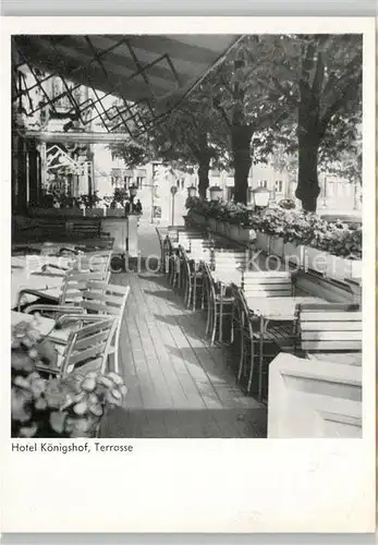 AK / Ansichtskarte Mainz_Rhein Hotel Koenigshof Terrasse Mainz Rhein