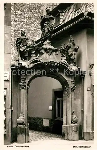 AK / Ansichtskarte Mainz_Rhein Portal Quintiskirche Mainz Rhein