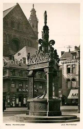 AK / Ansichtskarte Mainz_Rhein Marktbrunnen Mainz Rhein