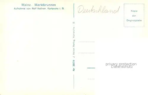 AK / Ansichtskarte Mainz_Rhein Marktbrunnen Mainz Rhein