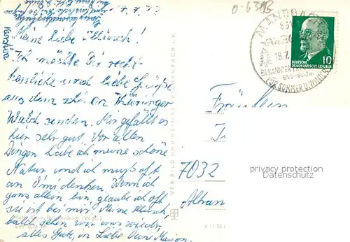 AK / Ansichtskarte Manebach Panorama Manebach