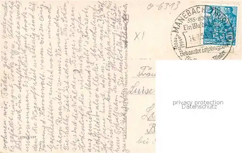 AK / Ansichtskarte Manebach Panorama Manebach