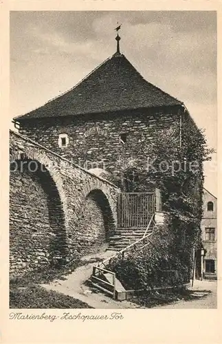 AK / Ansichtskarte Marienberg_Erzgebirge Zschpauer  Tor Marienberg Erzgebirge