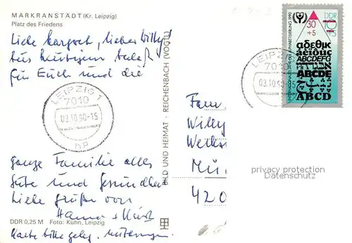 AK / Ansichtskarte Markranstaedt Platz des Friedens Markranstaedt