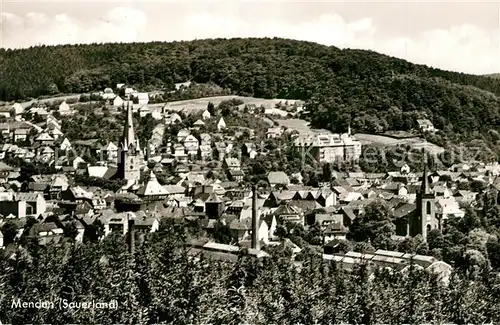 AK / Ansichtskarte Menden_Sauerland Panorama Menden_Sauerland