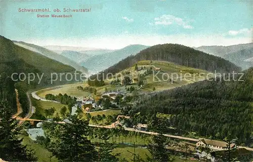 AK / Ansichtskarte Meuselbach Schwarzmuehle Schwarzmuehl Station Meuselbach Schwarzmuehle