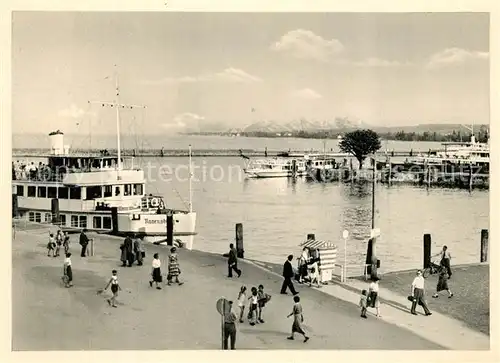 AK / Ansichtskarte Motorschiffe Ravensburg Konstanz Bodensee Hafen 