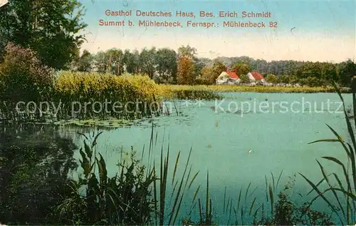 AK / Ansichtskarte Muehlenbeck Gasthof Deutsches Haus Muehlenbeck