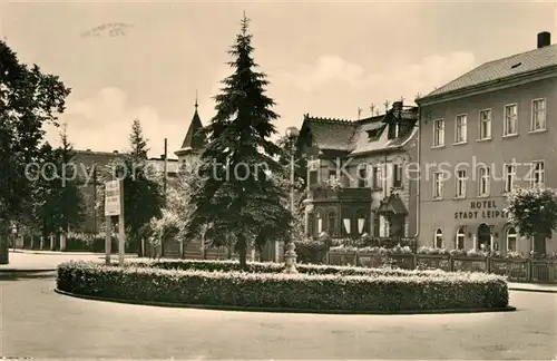 AK / Ansichtskarte Naunhof_Leipzig Hotel Stadt Leipzig Bahnhofplatz Naunhof_Leipzig