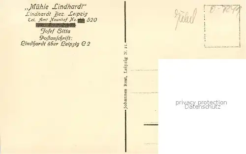 AK / Ansichtskarte Naunhof_Leipzig Muehle Lindhardt Tanzdiele Ruderboote Naunhof_Leipzig