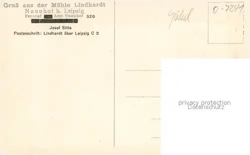 AK / Ansichtskarte Naunhof_Leipzig Muehle Lindhardt Ruderboote Naunhof_Leipzig