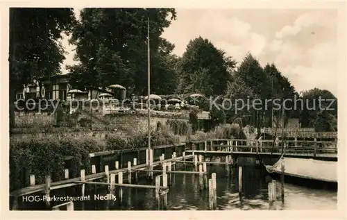 AK / Ansichtskarte Nedlitz_Potsdam HOG Parkrestaurant am Weissen See Nedlitz Potsdam