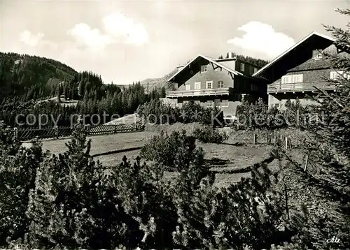 AK / Ansichtskarte Nesselwang Berggasthaus Sportheim Boeck Nesselwang