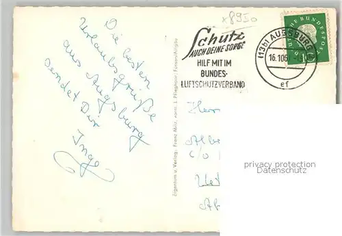 AK / Ansichtskarte Neugablonz Herz Jesu Kirche Neuer Markt Gustav Leutelt Schule Fliegeraufnahme Neugablonz