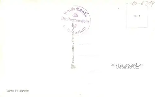 AK / Ansichtskarte Neustadt_Rennsteig Waldschaenke Dreiherrenstein Pferdekutsche Neustadt_Rennsteig