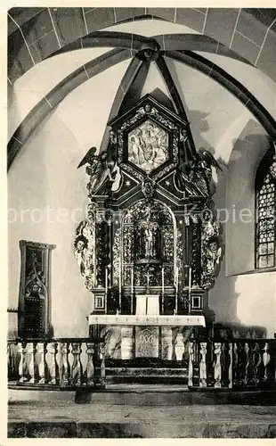 AK / Ansichtskarte Niddatal Wallfahrtskirche Maria Sternbach Altar Niddatal
