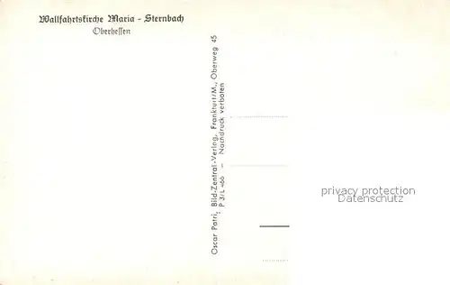 AK / Ansichtskarte Niddatal Wallfahrtskirche Maria Sternbach Altar Niddatal