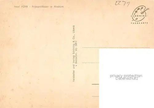 AK / Ansichtskarte Nieblum Friesenhaeuser Nieblum