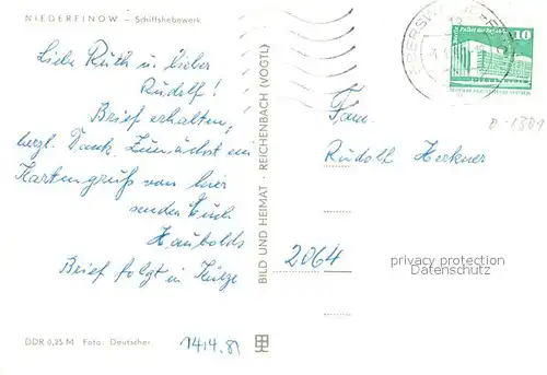 AK / Ansichtskarte Niederfinow Schiffshebewerk Niederfinow