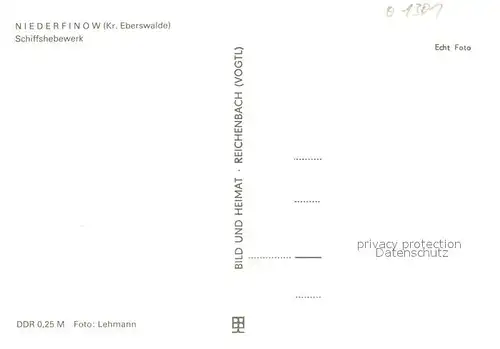 AK / Ansichtskarte Niederfinow Schiffshebewerk Niederfinow