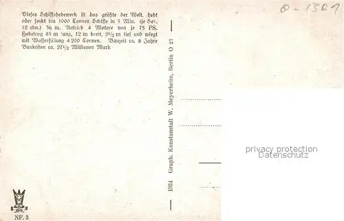 AK / Ansichtskarte Niederfinow Schiffshebewerk Teilansicht des Troges Niederfinow