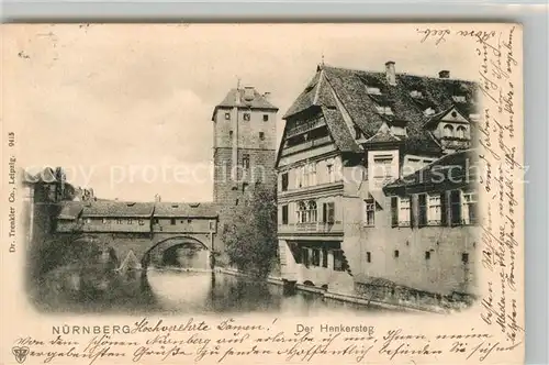 AK / Ansichtskarte Nuernberg Henkersteg Nuernberg