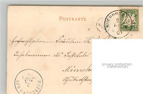 AK / Ansichtskarte Nuernberg Henkersteg Nuernberg