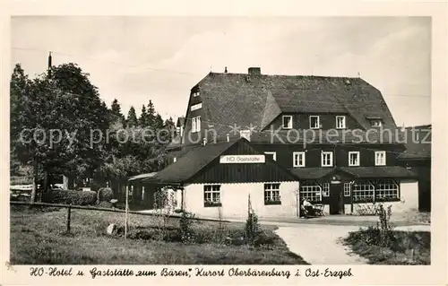 AK / Ansichtskarte Oberbaerenburg_Baerenburg HO Gaststaette zum Baeren Oberbaerenburg Baerenburg