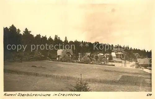 AK / Ansichtskarte Oberbaerenburg_Baerenburg Wohnhaeuser am Waldrand Oberbaerenburg Baerenburg