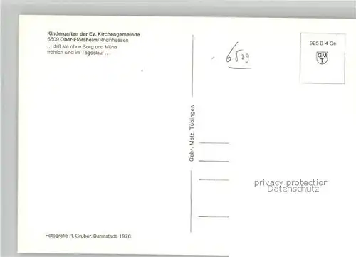 AK / Ansichtskarte Ober Floersheim Kinderspielplatz Kindergarten Ober Floersheim