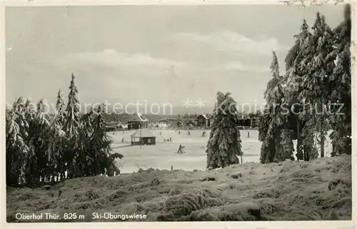 AK / Ansichtskarte Oberhof_Thueringen Ski uebungswiese Wintersportplatz Oberhof Thueringen