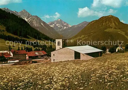 AK / Ansichtskarte Oberjoch Heilig Geist Kapelle Landschaftspanorama Allgaeuer Alpen Oberjoch