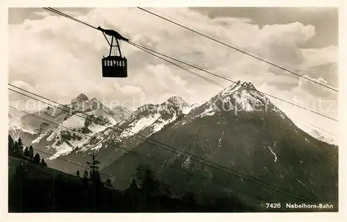 AK / Ansichtskarte Oberstdorf Nebelhornbahn Bergbahn Allgaeuer Alpen Oberstdorf
