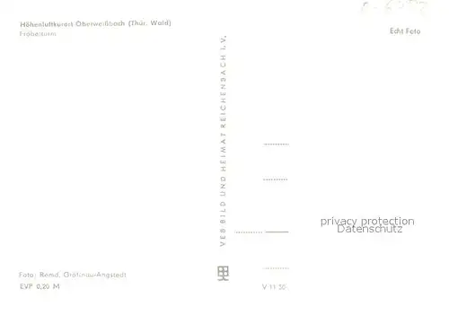 AK / Ansichtskarte Oberweissbach Froebelturm Oberweissbach