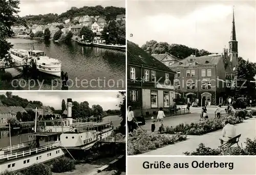 AK / Ansichtskarte Oderberg_Mark Am Oder Havel Kanal Raddampfer Riesa Museumsschiff Markt Oderberg Mark