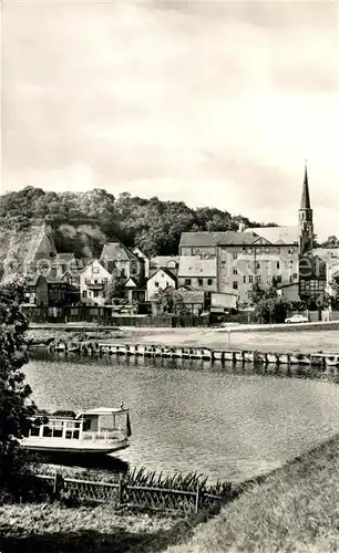 AK / Ansichtskarte Oderberg_Mark Teilansicht Aneger der Faehre Oderberg Mark