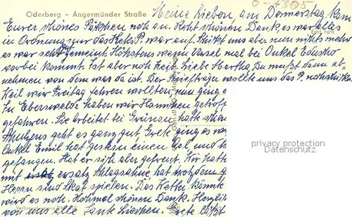 AK / Ansichtskarte Oderberg_Mark Angermuender Strasse Oderberg Mark