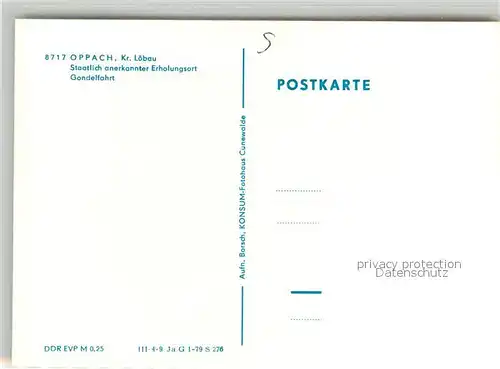 AK / Ansichtskarte Oppach Gondelfahrt Freisitz Gartenwirtschaft Oppach