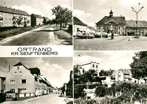 AK / Ansichtskarte Ortrand Altmarkt Rathaus Bahnhofstrasse  Ortrand