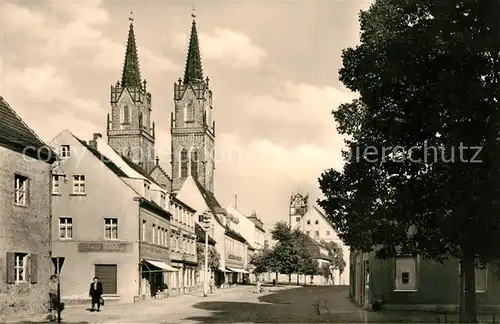AK / Ansichtskarte Oschatz Leninstrasse Kirche Oschatz