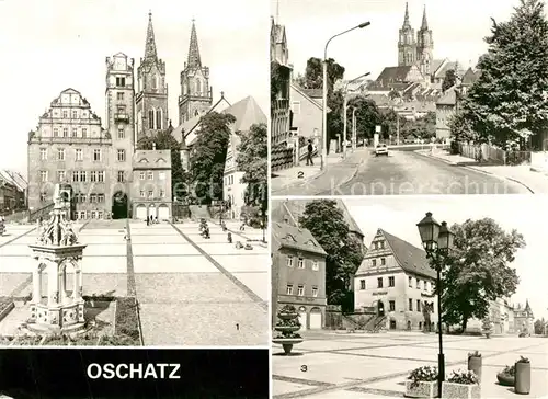 AK / Ansichtskarte Oschatz Platz der DSF Dresdner Strasse Oschatz