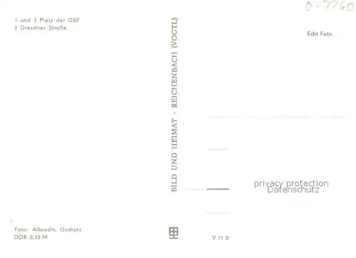 AK / Ansichtskarte Oschatz Platz der DSF Dresdner Strasse Oschatz