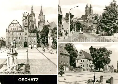 AK / Ansichtskarte Oschatz Platz der DSF Dresdner Strasse Oschatz